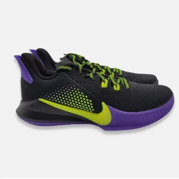 Nike Kobe Bryant Mamba Fury Joker Lakers mens 7 womens 8.5 Black Purple volt - Picture 3 of 8
